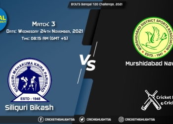 SIB vs MUN, Live Scorecard, Match 3th, November 24, 2021, Live Cricket Score, BYJU'S Bengal T20 Challenge, 2021