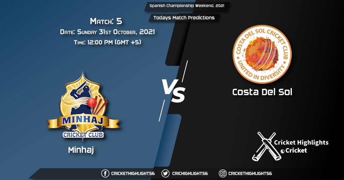 Spanish Championship Weekend, 2021, Match 5 MIN vs CDS, Playing 11 & Today's Match Predictions
