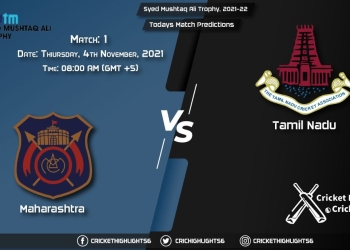 Syed Mushtaq Ali Trophy, 2021-22, Match 1 MAH vs TN, Playing 11 & Today's Match Predictions