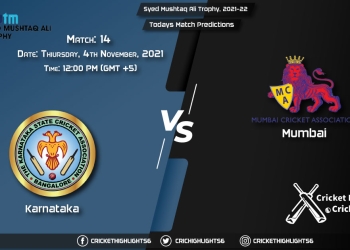 Syed Mushtaq Ali Trophy, 2021-22, Match 14 KAR vs MUM, Playing 11 & Today's Match Predictions