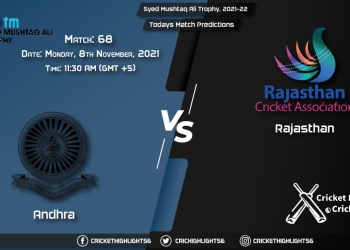 Syed Mushtaq Ali Trophy, 2021-22, Match 68 AND vs RJS, Playing 11 & Today's Match Predictions