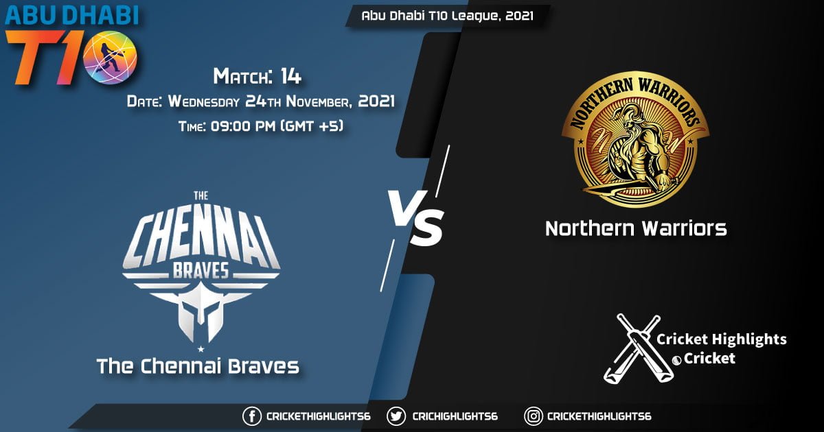 TCB vs NW, Live Scorecard, Match 14th, November 24, 2021, Live Cricket Score, Abu Dhabi T10 League, 2021