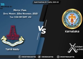 TN vs KAR Live Score Match Final Playing 11 Live Match Today, November 22, 2021, Syed Mushtaq Ali Trophy, 2021-22