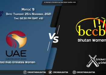 UAE-W vs BH-U, Live Scorecard, Match 9, November 25, 2021, Live Cricket Score, ICC Women's T20 World Cup Asia Region Qualifier, 2021