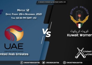 UAE-W vs KWT-W, Live Scorecard, Match 12, November 26, 2021, Live Cricket Score, ICC Women's T20 World Cup Asia Region Qualifier, 2021