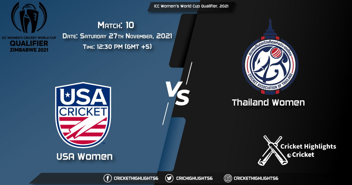 USA-W vs TL-W, Live Scorecard, Match 10, November 27, 2021, Live Cricket Score, ICC Women's World Cup Qualifier, 2021