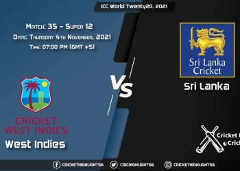 WI vs SL Live Score Super 12 - Match 35, Playing 11 Live Match Today, November 4, 2021, ICC World Twenty20, 2021