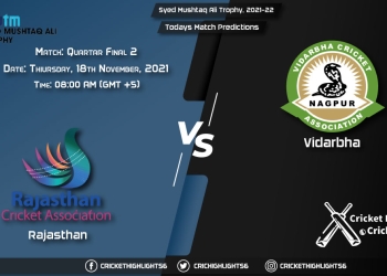 Who Will Win Today Rajasthan vs Vidarbha, Quarter-final 2nd Match, Dream11 Prediction, Playing XI, Pitch Report, Injury Update