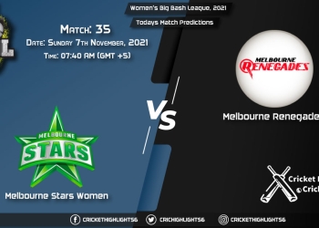 Women's Big Bash League, 2021, Match 35 MS-W vs MR-W Playing 11 & Today's Match Predictions