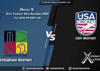 ZM-W vs USA-W, Live Scorecard, Match 9, November 25, 2021, Live Cricket Score, ICC Women's World Cup Qualifier, 2021