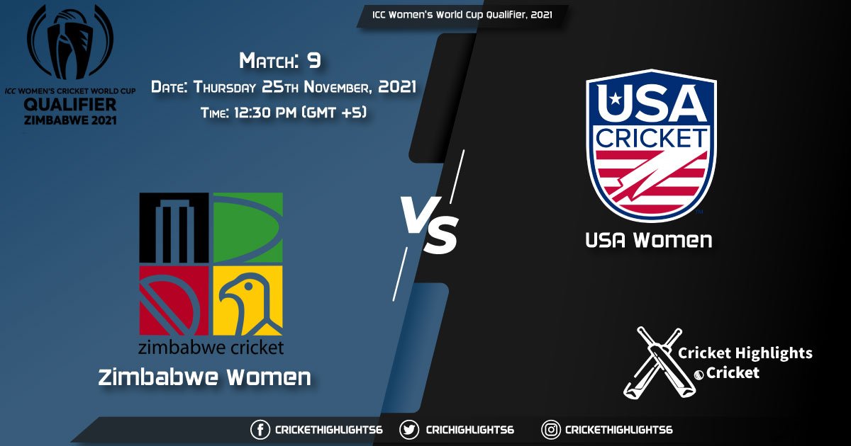 ZM-W vs USA-W, Live Scorecard, Match 9, November 25, 2021, Live Cricket Score, ICC Women's World Cup Qualifier, 2021