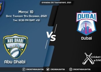 ABD vs DUB, Live Scorecard, Match 10, December 9, 2021, Live Cricket Score, Emirates D10 Tournament, 2021