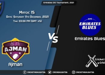 AJM vs EMB, Live Scorecard, Match 15, December 11, 2021, Live Cricket Score, Emirates D10 Tournament, 2021