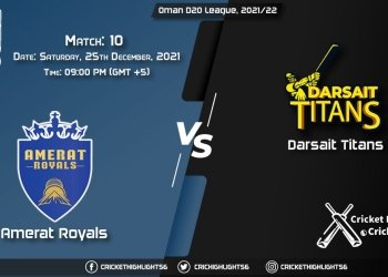 AMR vs DAT, Live Scorecard, Match 10, December 25, 2021, Live Cricket Score, Oman D20 League, 202122