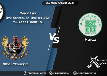 AUK vs MAR Live Score Match Final Playing 11 Live Match Today, December 4, 2021, ECS Malta Encore, 2021