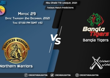 Abu Dhabi T10 League, 2021, Match 29 NW vs BT, Playing 11 & Today's Match Predictions