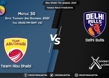 Abu Dhabi T10 League, 2021, Match 30 TAD vs DB, Playing 11 & Today's Match Predictions