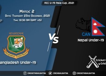 BD-U19 vs NP-U19, Live Scorecard, Match 2, December 23, 2021, Live Cricket Score, ACC U-19 Asia Cup, 2021