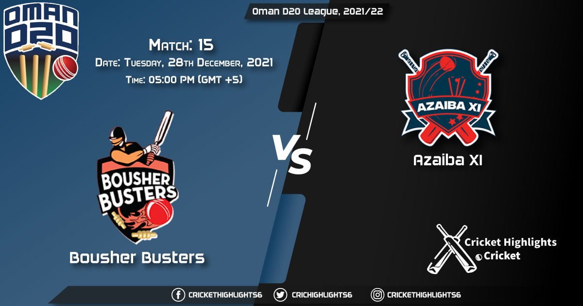 BOB vs AZA, Live Scorecard, Match 15, December 28, 2021, Live Cricket Score, Oman D20 League, 202122