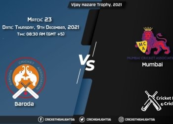 BRD vs MUM, Live Scorecard, Match 23, December 9, 2021, Live Cricket Score, Vijay Hazare Trophy, 2021