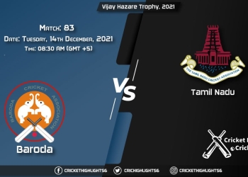 BRD vs TN, Live Scorecard, Match 83, December, 14, 2021, Live Cricket Score, Vijay Hazare Trophy, 2021
