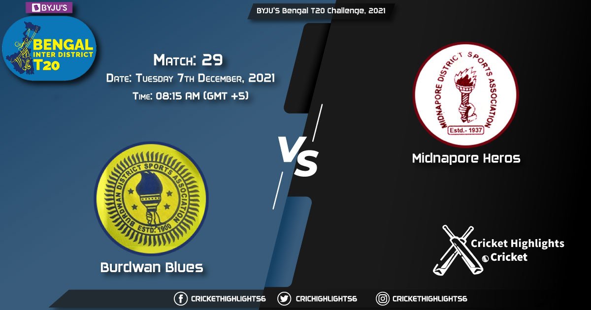 BUB vs MIH, Live Scorecard, Match 29, December 7, 2021, Live Cricket Score, BYJU'S Bengal T20 Challenge, 2021