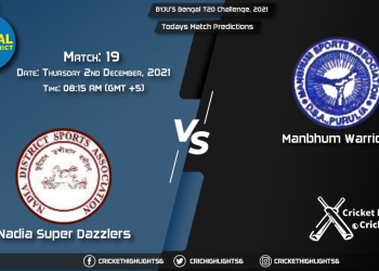 BYJU'S Bengal T20 Challenge, 2021, Match 19 NSD vs MAW, Playing 11 & Today's Match Predictions