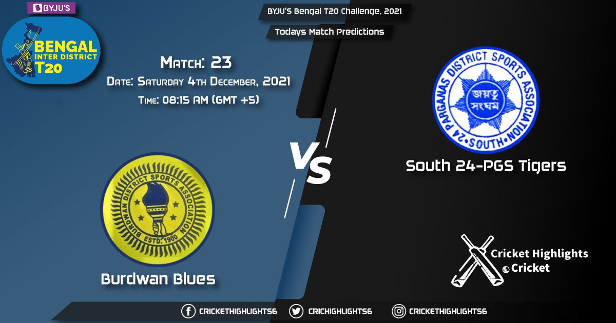 BYJU'S Bengal T20 Challenge, 2021, Match 23 BUB vs SPT, Playing 11 & Today's Match Predictions