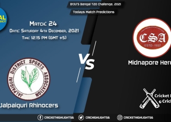 BYJU'S Bengal T20 Challenge, 2021, Match 24 JAR vs MIH, Playing 11 & Today's Match Predictions