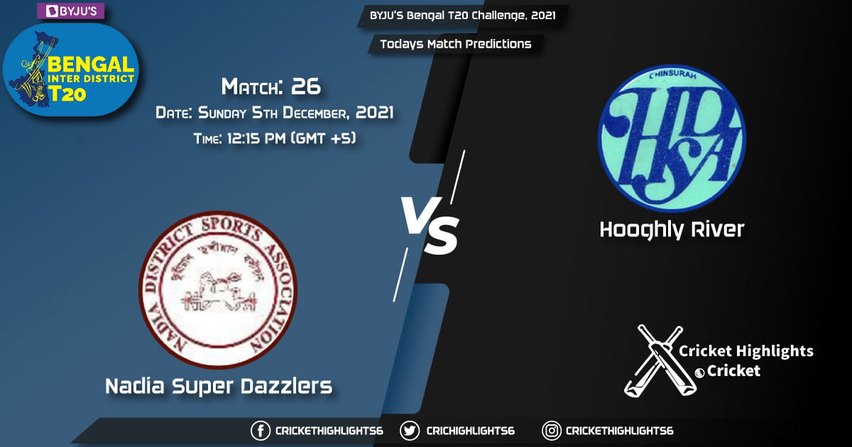 BYJU'S Bengal T20 Challenge, 2021, Match 26 NSD vs HOR, Playing 11 & Today's Match Predictions