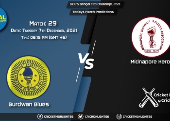 Bengal T20 Challenge, 2021, Match 29 BUB vs MIH, Playing 11 & Today's Match Predictions