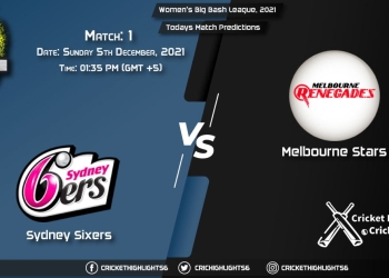 Big Bash League, 202122, Match 1 SIX vs STA, Playing 11 & Today's Match Predictions