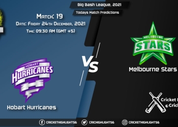 Big Bash League, 202122, Match 19 HUR vs STA, Playing 11 Today's Match Predictions
