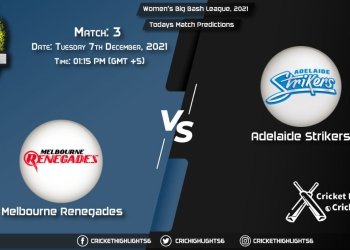 Big Bash League, 202122, Match 3 REN vs STR, Playing 11 & Today's Match Predictions