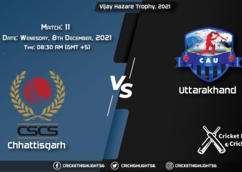 CHA vs UT, Live Scorecard, Match 11, December 8, 2021, Live Cricket Score, Vijay Hazare Trophy, 2021