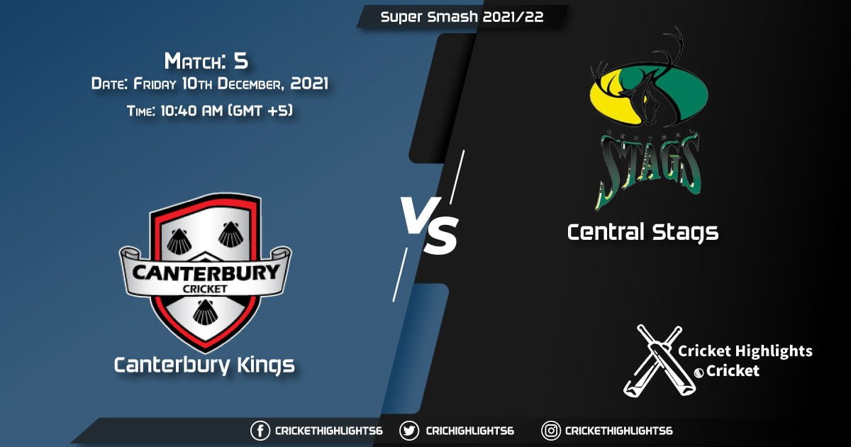 CK vs CS, Live Scorecard, Match 5, December 10, 2021, Live Cricket Score, Dream11 Super Smash 202122