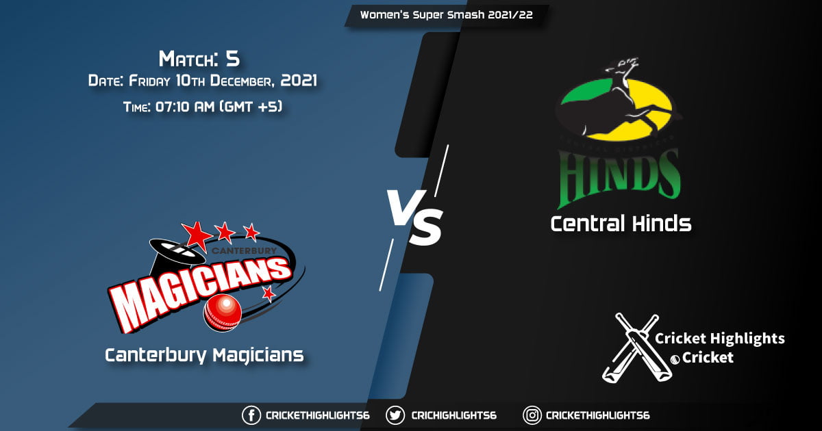 CM-W vs CH-W, Live Scorecard, Match 5, December 10, 2021, Live Cricket Score, Dream11 Women's Super Smash 202122