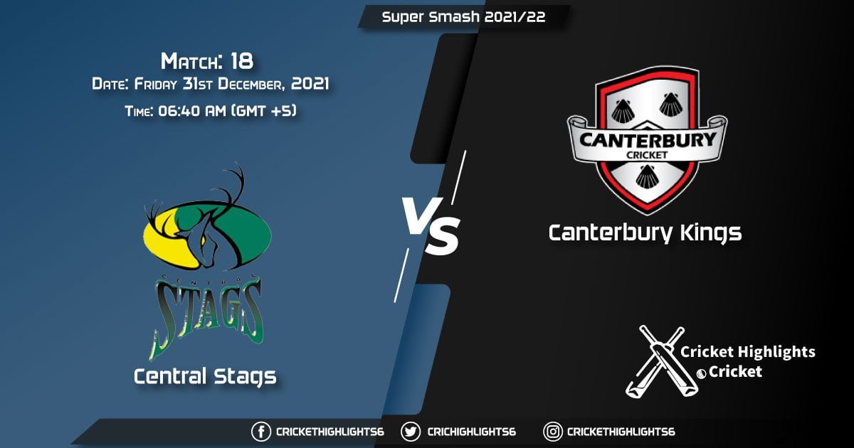 CS vs CTB, Live Scorecard, Match 18, December 31, 2021, Live Cricket Score, Super Smash 202122