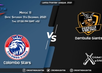 CS vs DG, Live Scorecard, Match 11, December 11, 2021, Live Cricket Score, Lanka Premier League, 2021
