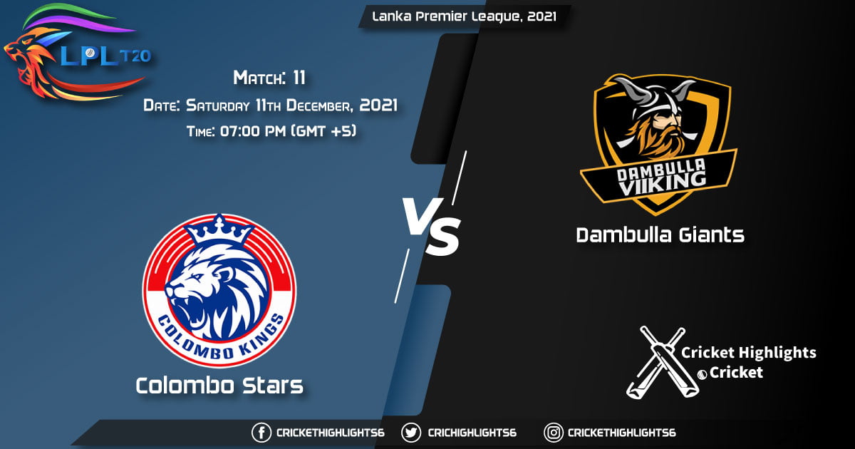 CS vs DG, Live Scorecard, Match 11, December 11, 2021, Live Cricket Score, Lanka Premier League, 2021