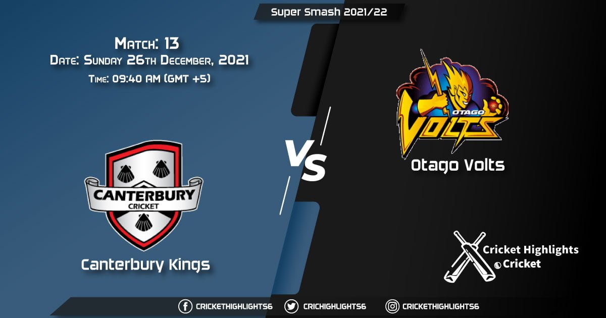 CTB vs OV, Live Scorecard, Match 13, December 26, 2021, Live Cricket Score, Super Smash 202122