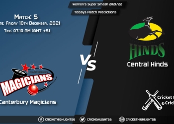 Dream11 Women's Super Smash 202122, Match 5 CM-W vs CH-W, Playing 11 & Today's Match Predictions