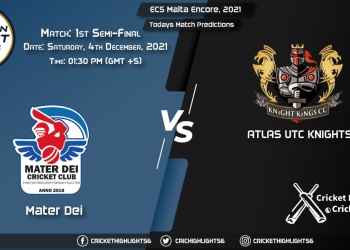 ECS Malta Encore, 2021, Match 1st Semi-Final MTD vs AUK, Playing 11 & Today's Match Predictions