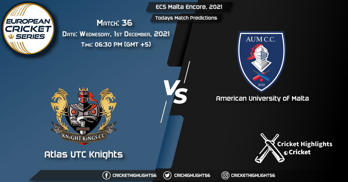 ECS Malta Encore, 2021, Match 36 AUK vs AUM, Playing 11 & Today's Match Predictions