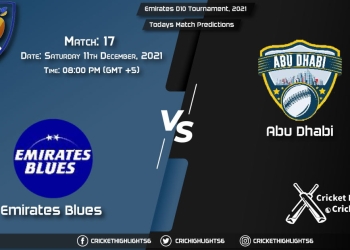 Emirates D10 Tournament, 2021, Match 17 EMB vs AMB, Playing 11 & Today's Match Predictions