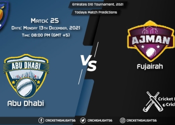 Emirates D10 Tournament, 2021, Match 25 ABD vs FUJ, Playing 11 & Today's Match Predictions