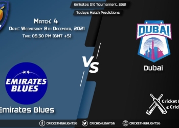 Emirates D10 Tournament, 2021, Match 4 EMB vs DUB, Playing 11 & Today's Match Predictions
