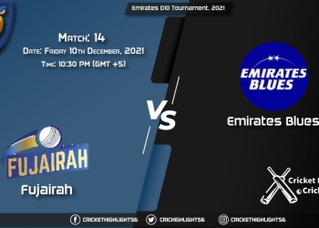 FUJ vs EMB, Live Scorecard, Match 14, December 10, 2021, Live Cricket Score, Emirates D10 Tournament, 2021