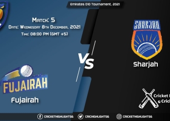 FUJ vs SHA, Live Scorecard, Match 5, December 7, 2021, Live Cricket Score, Emirates D10 Tournament, 2021