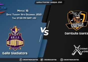GG vs DG, Live Scorecard, Match 16, December 14, 2021, Live Cricket Score, Lanka Premier League, 2021